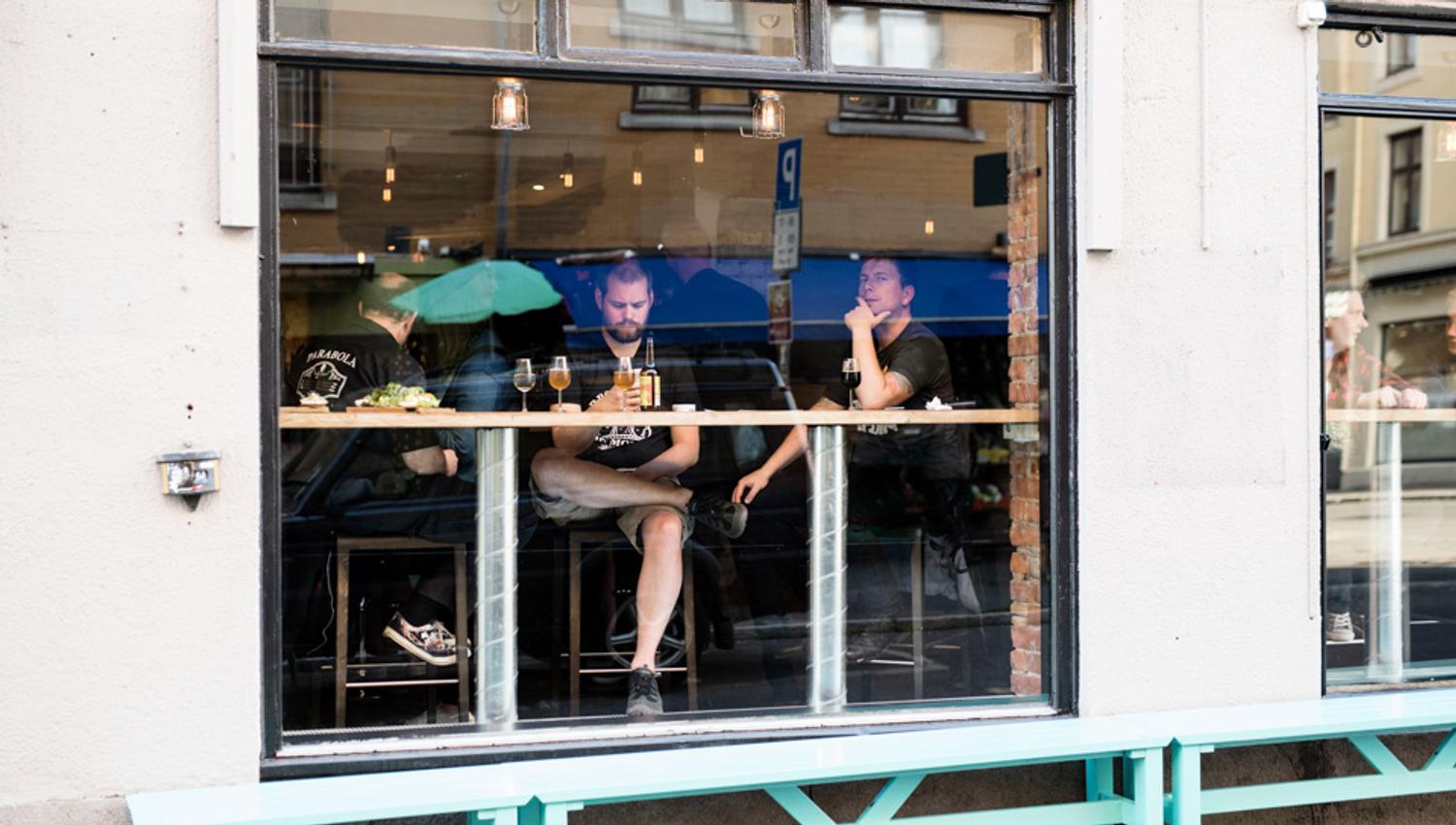 Exterior photo with a view of the interior.