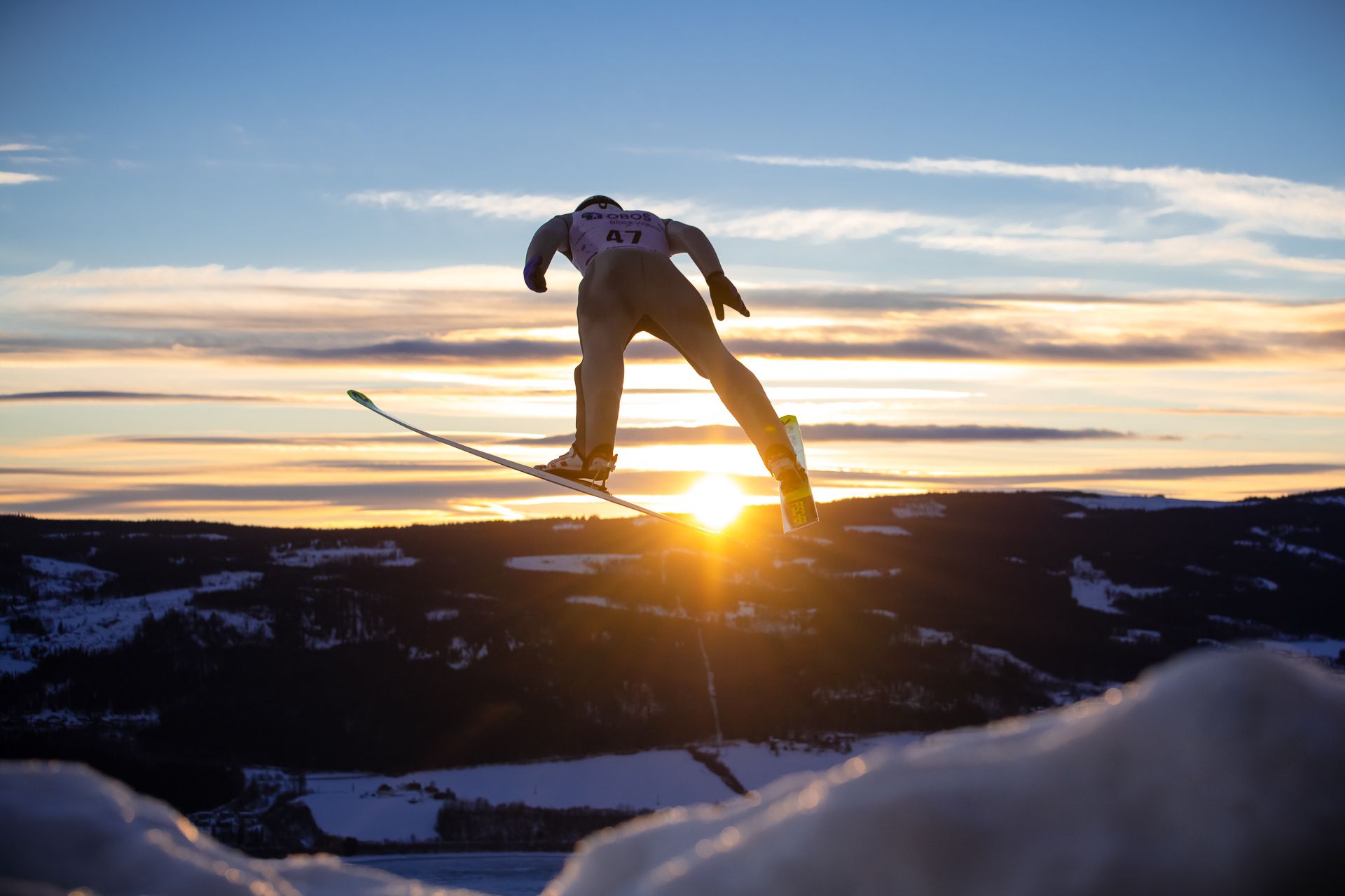 Skihopping på vinteren