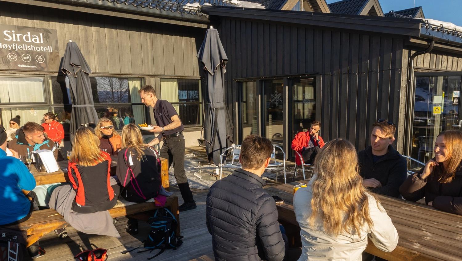 Tolle Stimmung auf der Terrasse