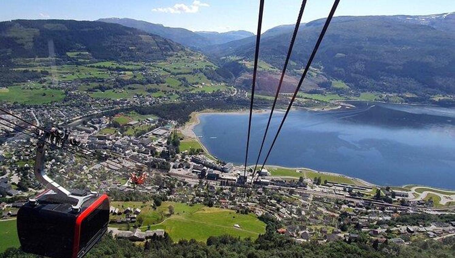 A view of Voss from Voss Gondola