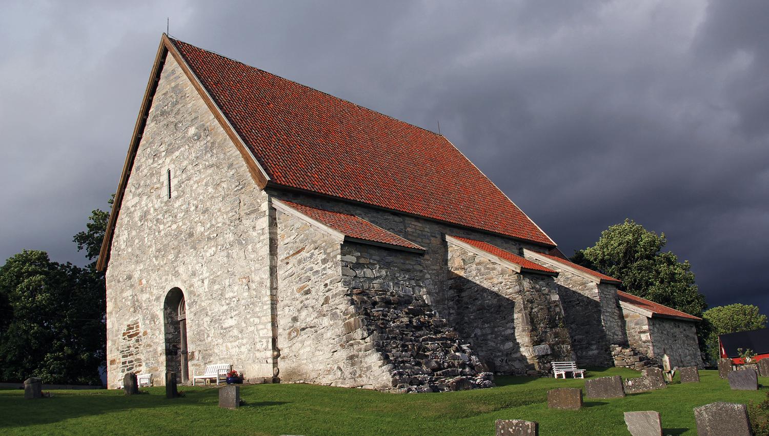 Sakshaug Old Church - mediaval church along the Golden Road in Inderøy