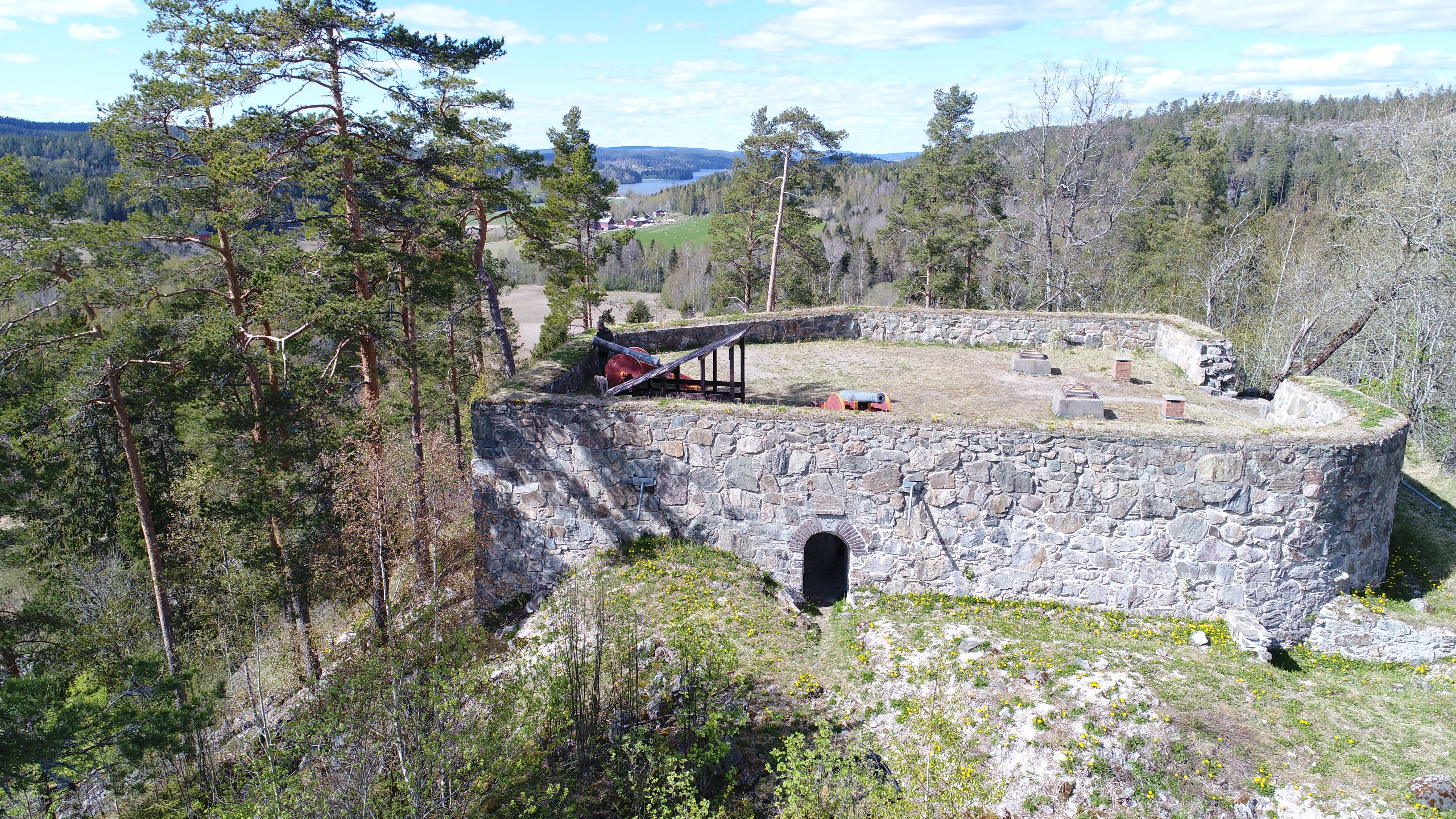 toppet av fortet