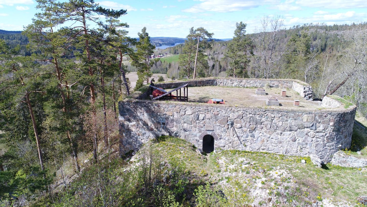 toppet av fortet
