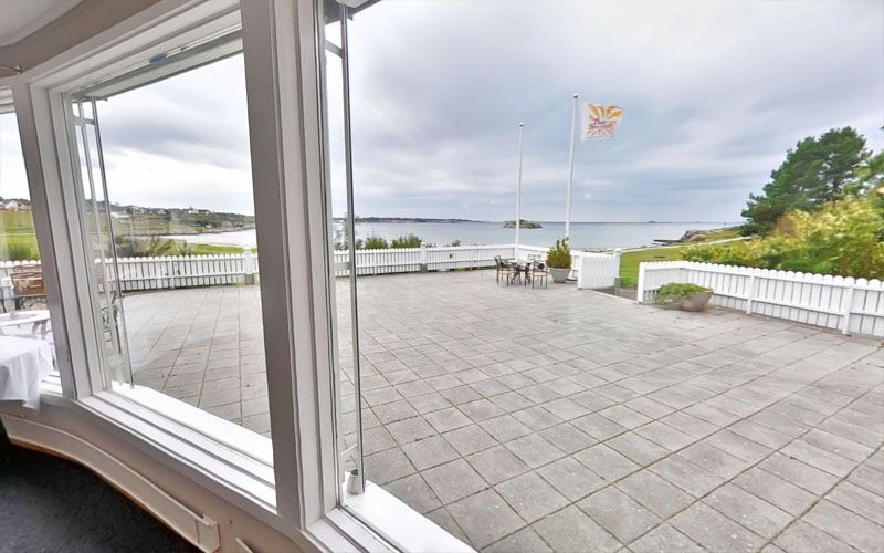 Utsikt fra Ventilene Viste Strandhotell