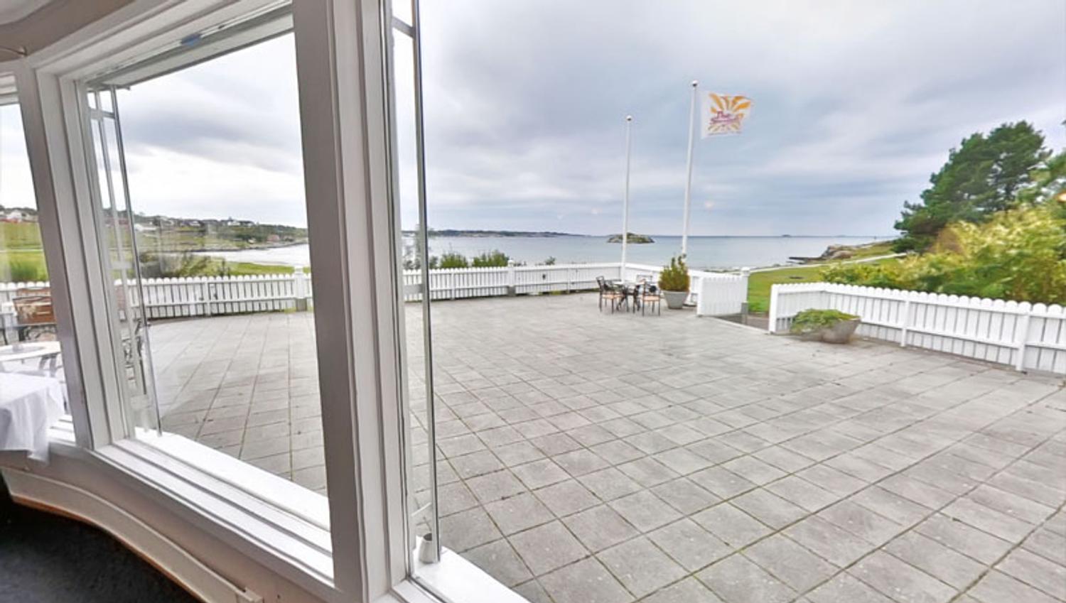 Utsikt fra Ventilene Viste Strandhotell