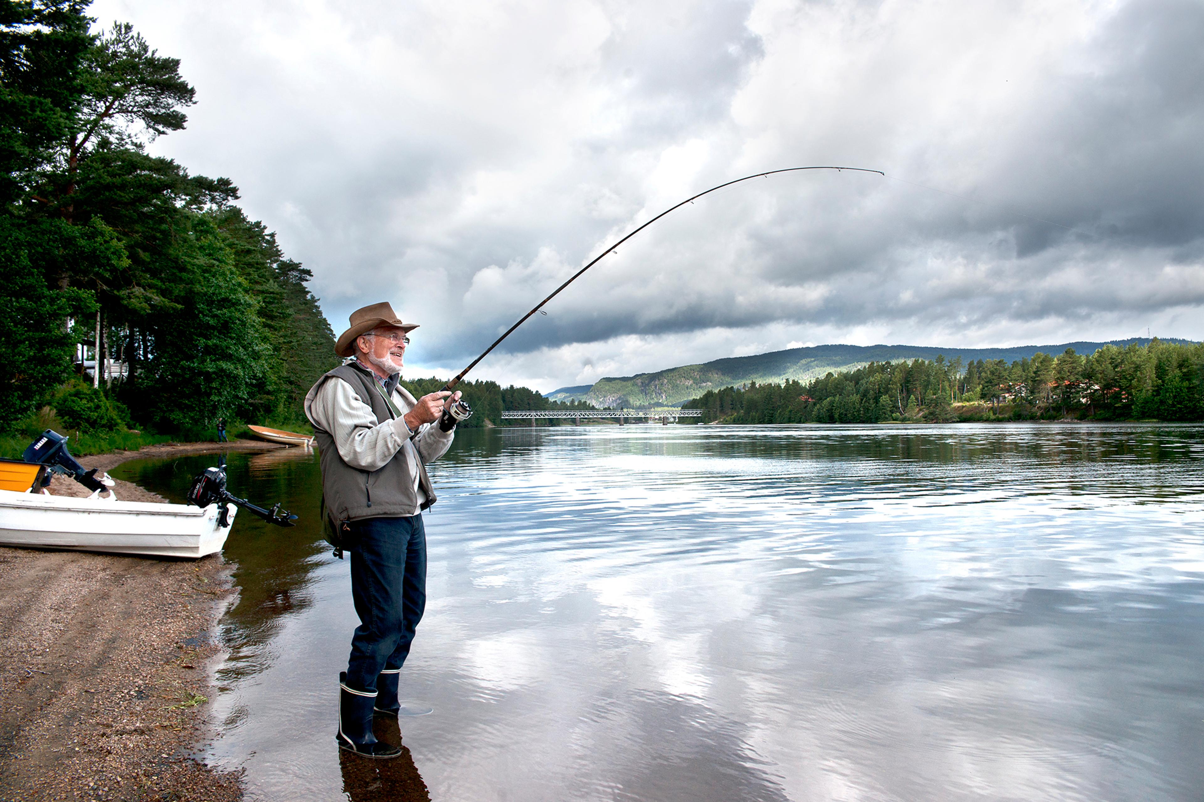 Fiske ved Hornnes Camping