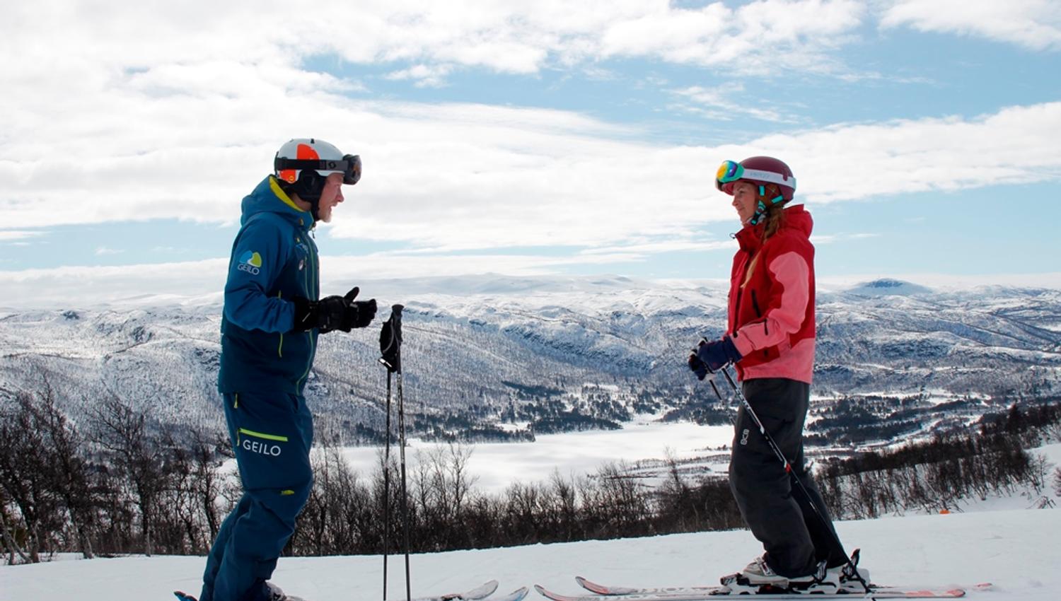 Ski instruksjon med Geilo Skiskole