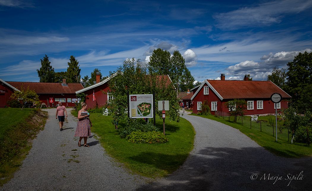 the houses at Øvre Verket in Ulefoss 