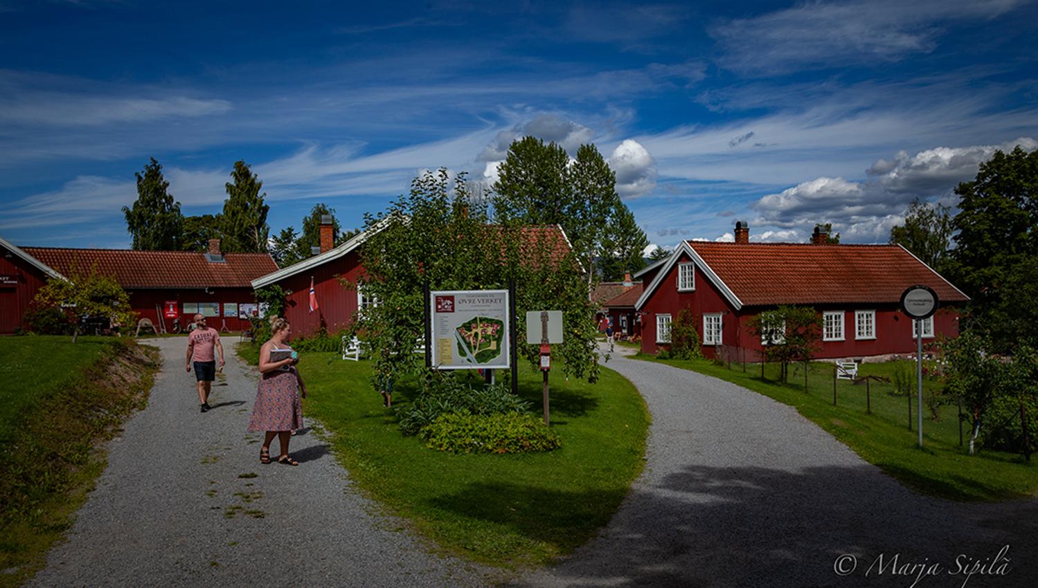 the houses at Øvre Verket in Ulefoss