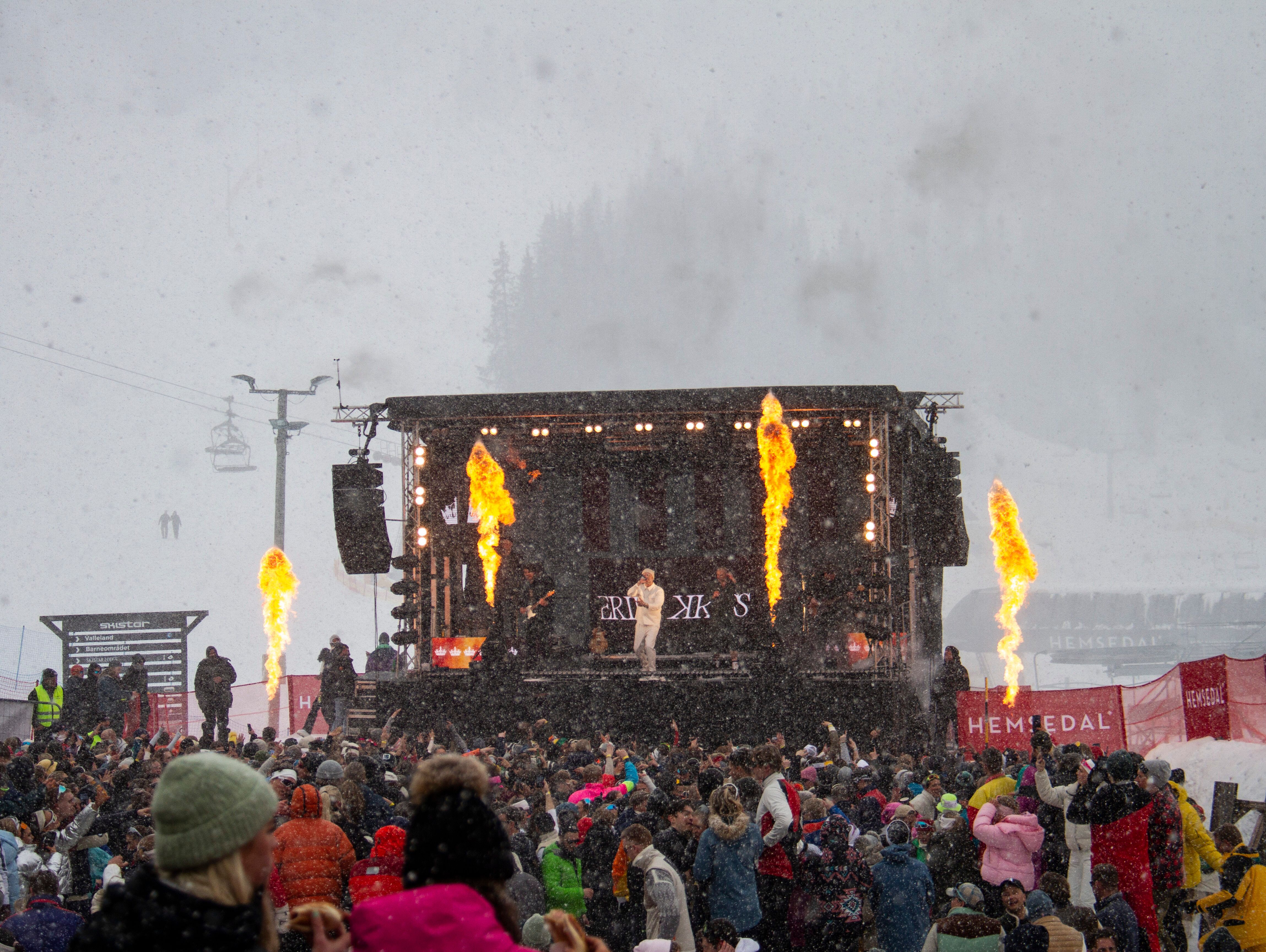 Scenen på Skistua Hemsedal