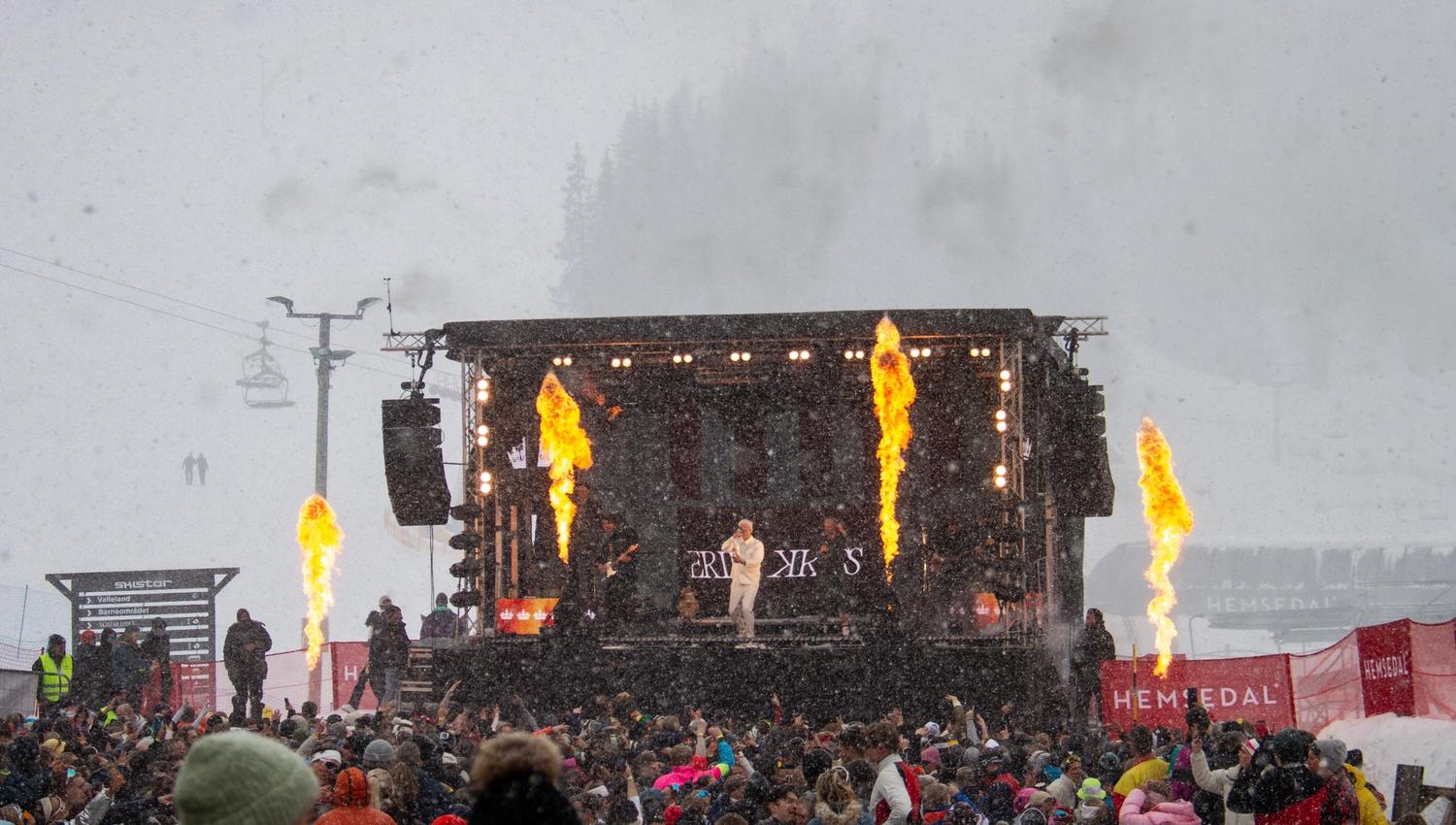 Scenen på Skistua Hemsedal