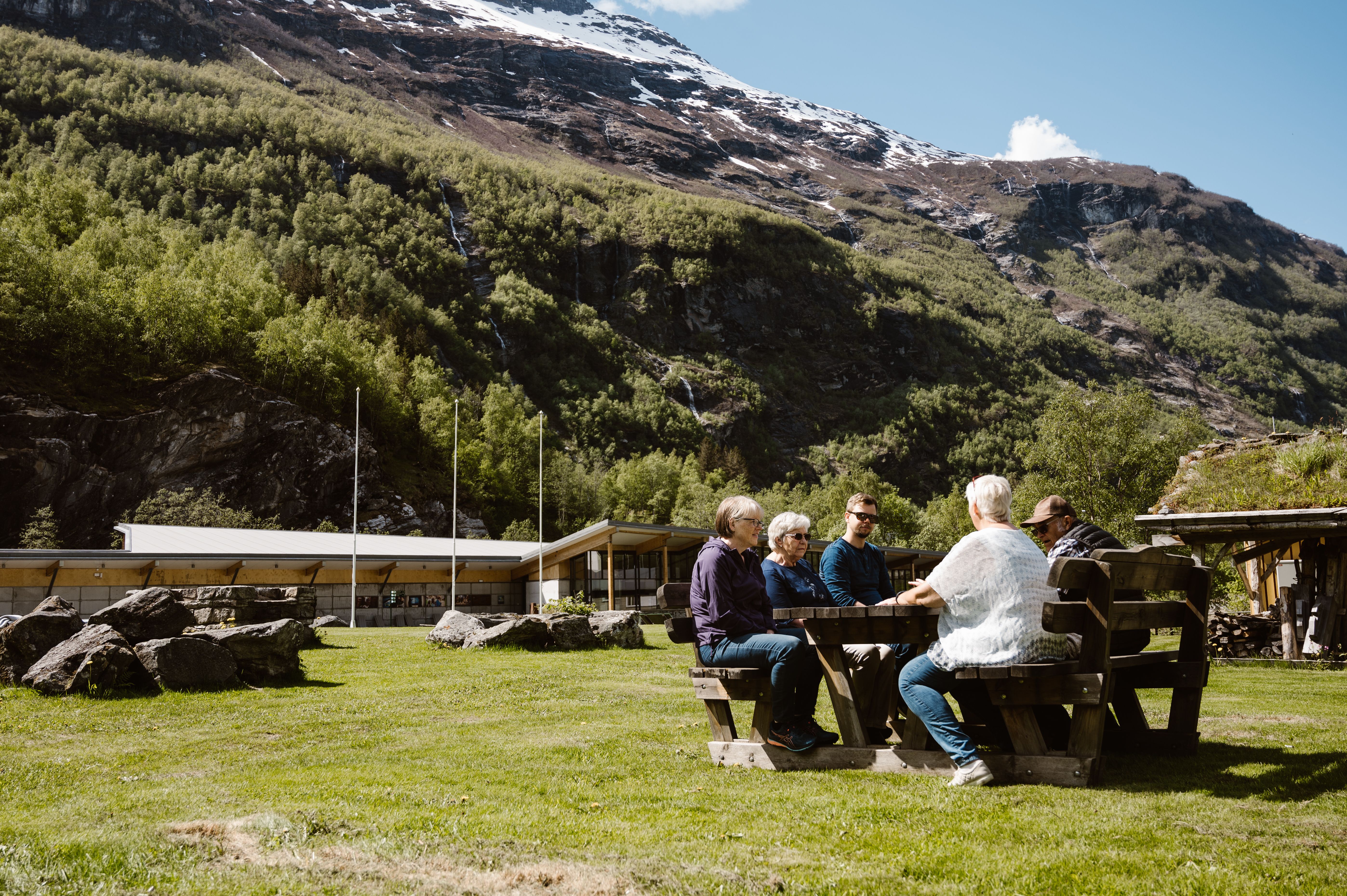 Uteareal ved Norsk Fjordsenter