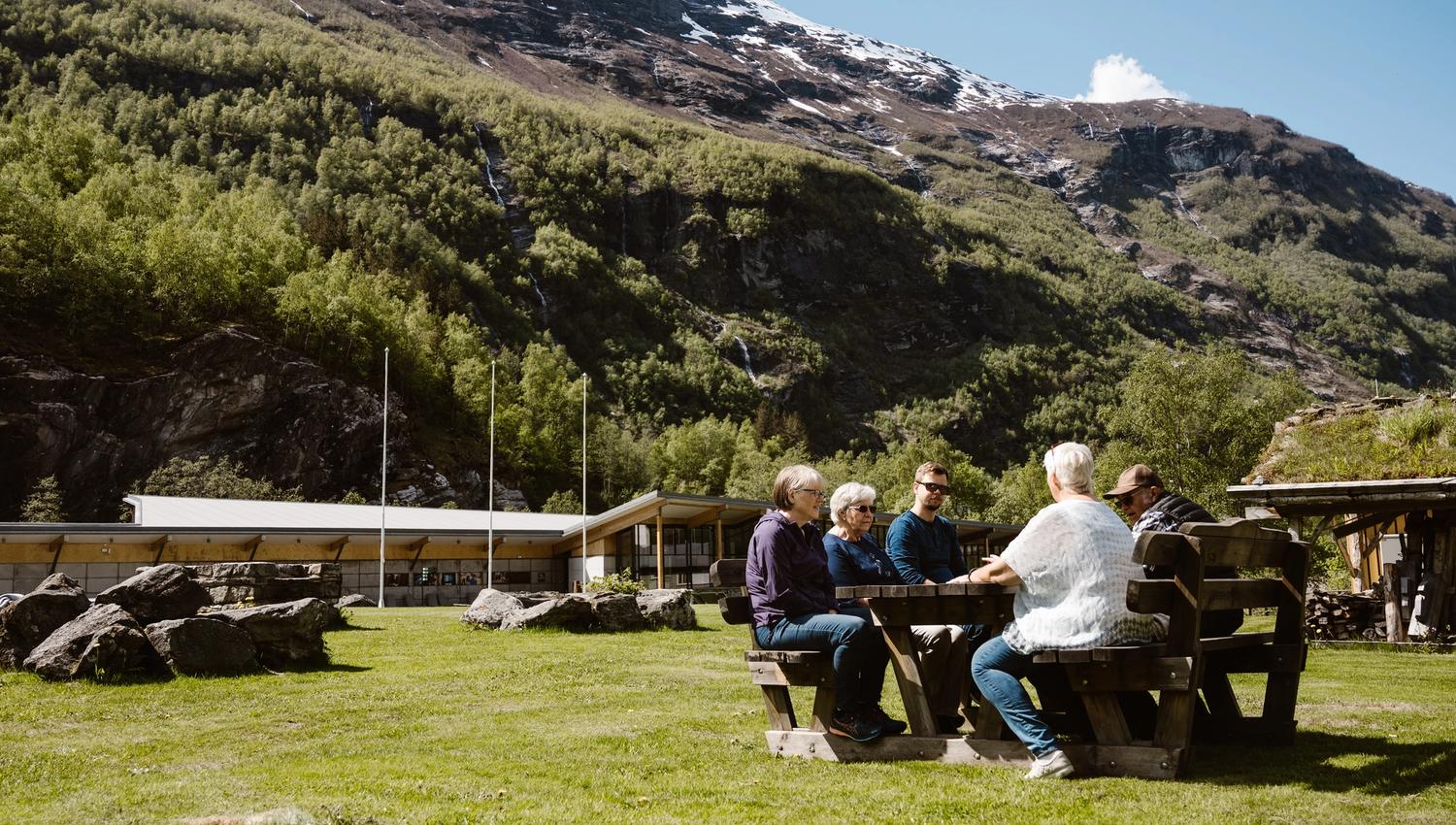 Uteareal ved Norsk Fjordsenter