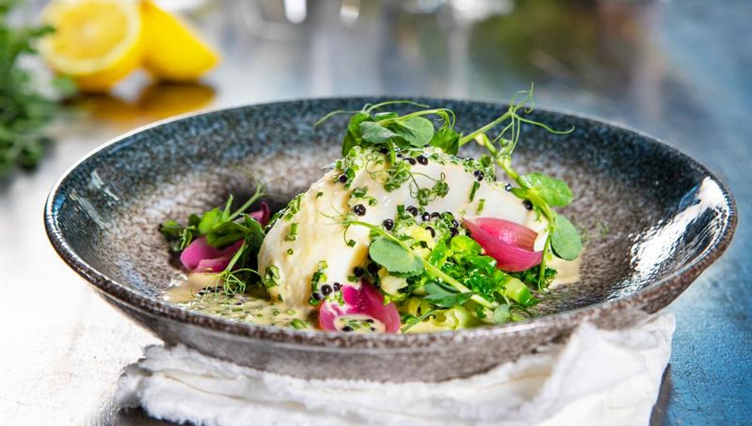 Detail of dish.