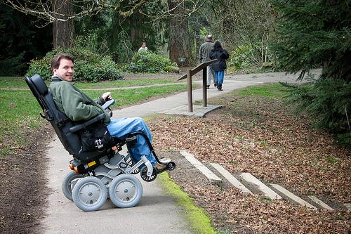 I rullestol i naturen