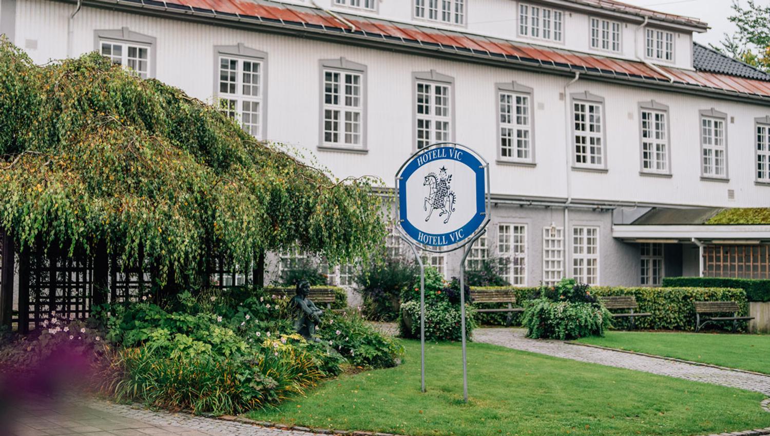 Forsiden av Hotell Vic i Porsgrunn