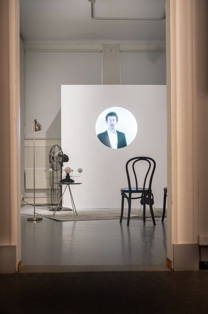 Kunst installasjon på Galleri ØKS.