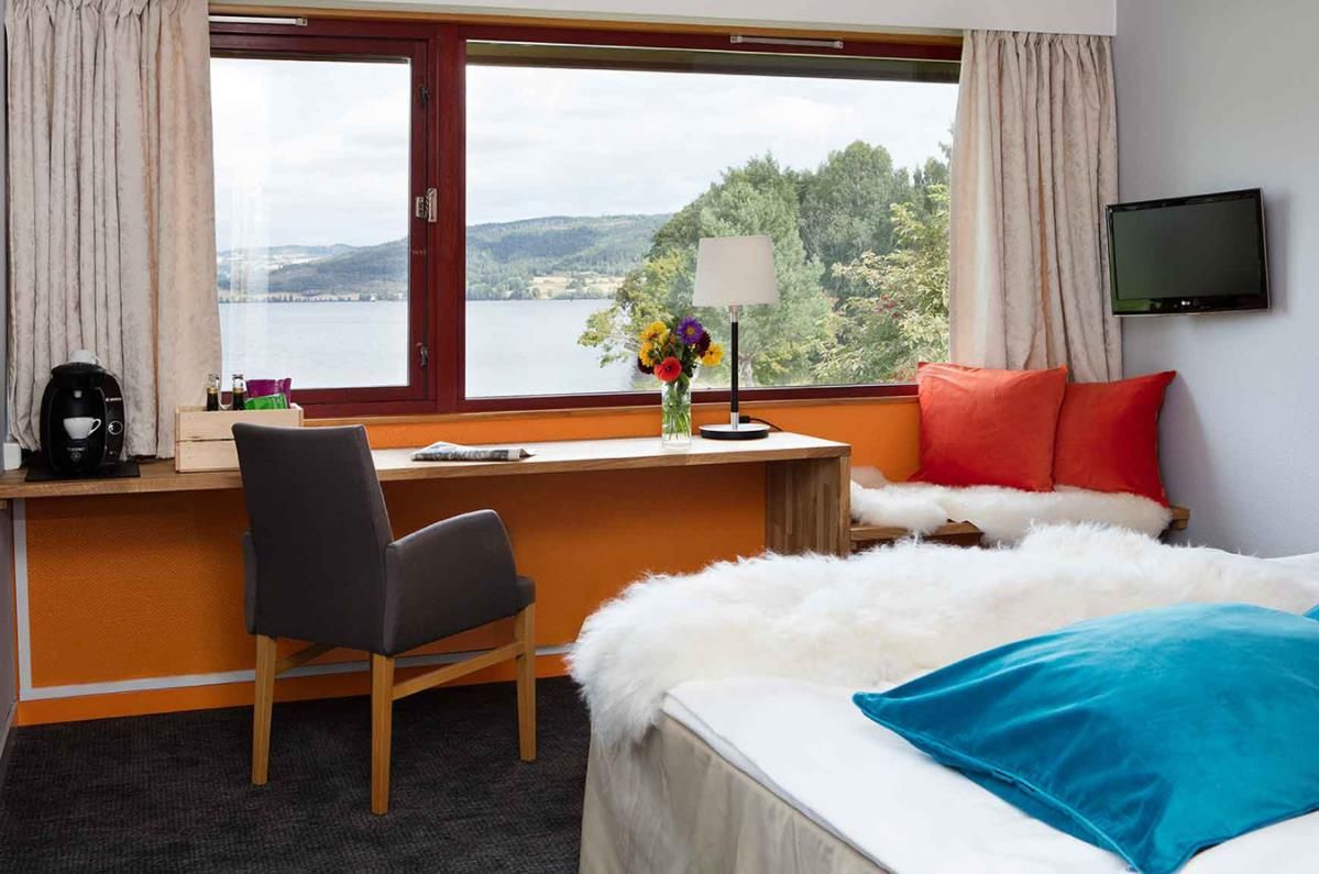 Soverom på Thorbjørnrud Hotell