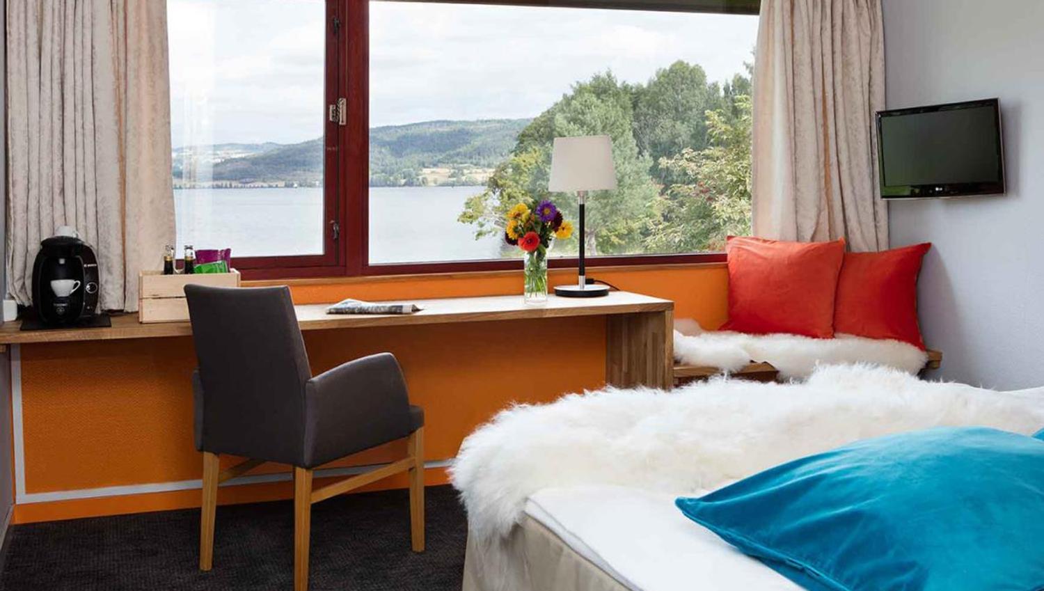 Soverom på Thorbjørnrud Hotell