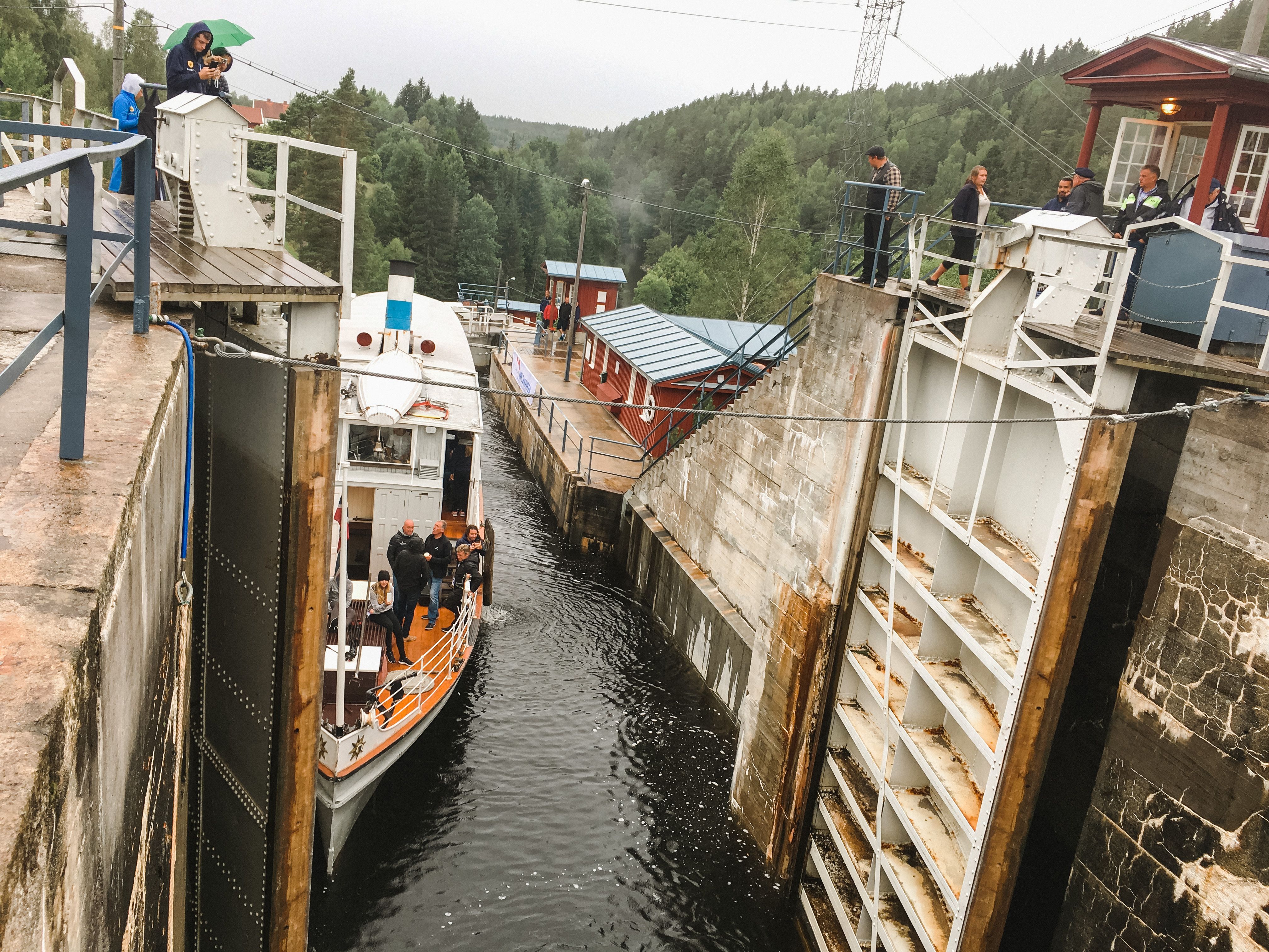 MS Brekke sluser i Brekke sluser Halden Haldenkanalen