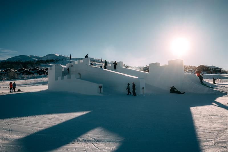 Snow castle at Vierli