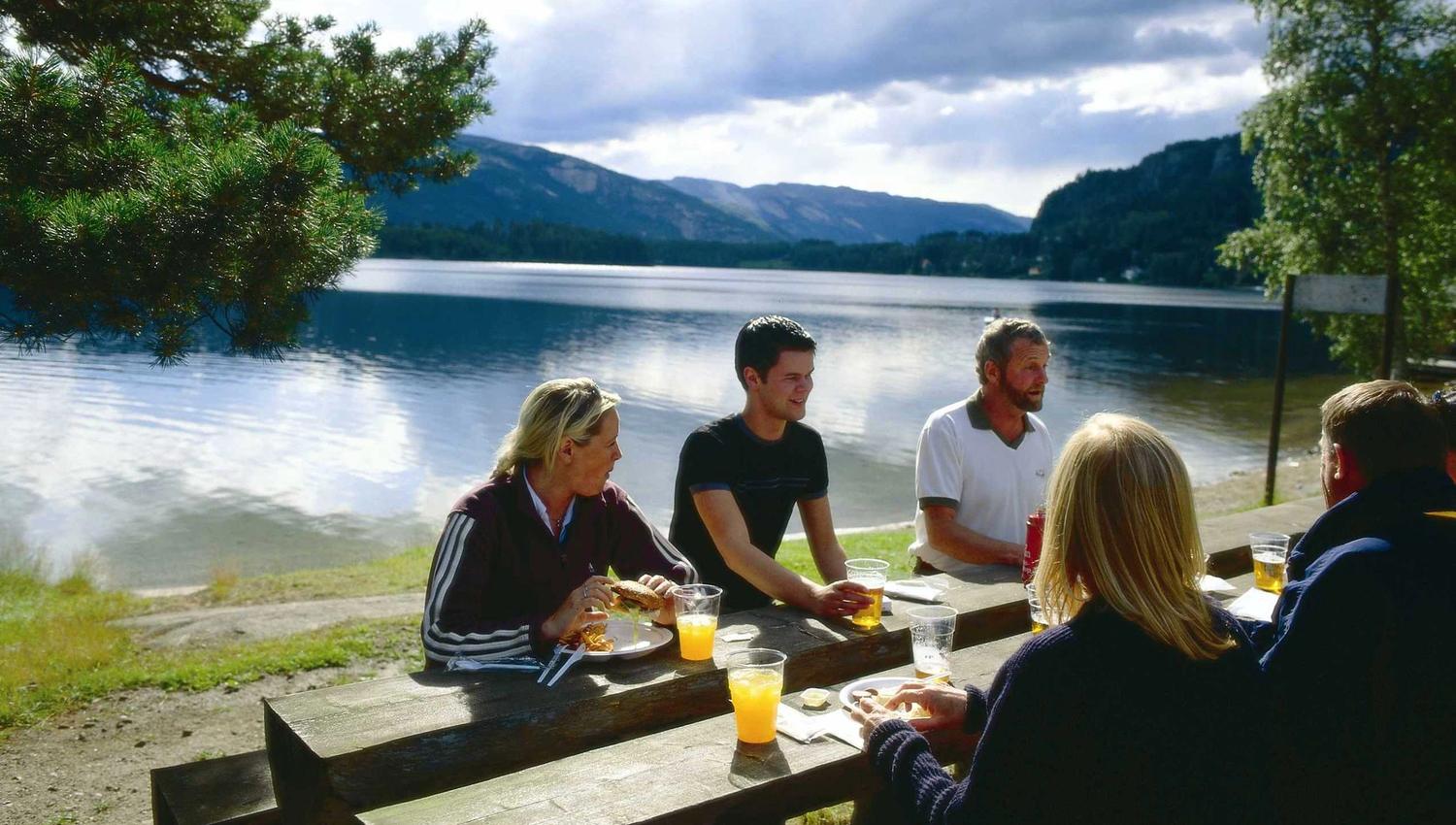 piknik ved Straand Sommerland