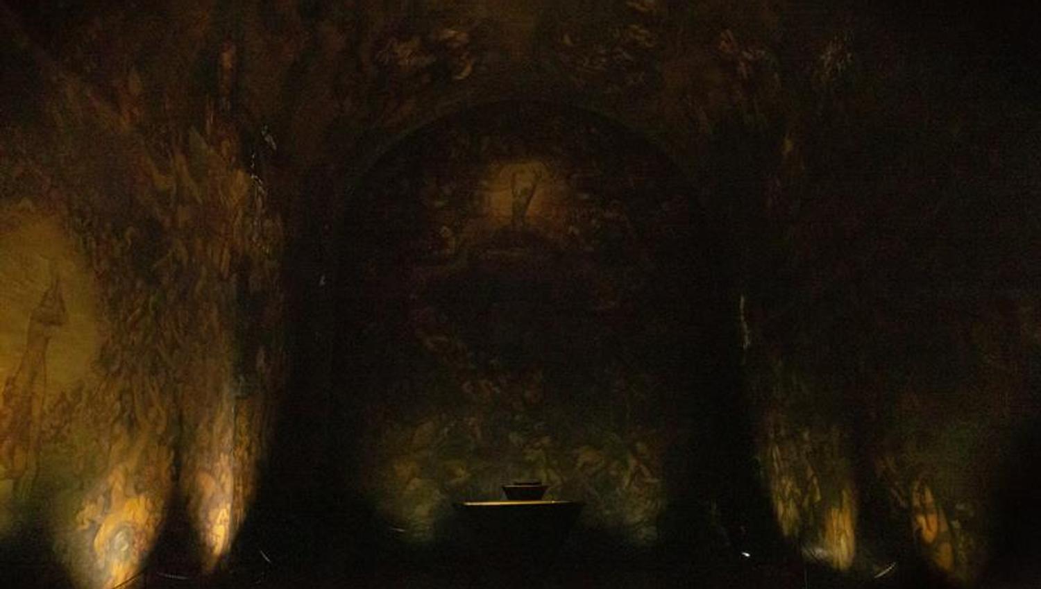 Interiør av mausoleet.