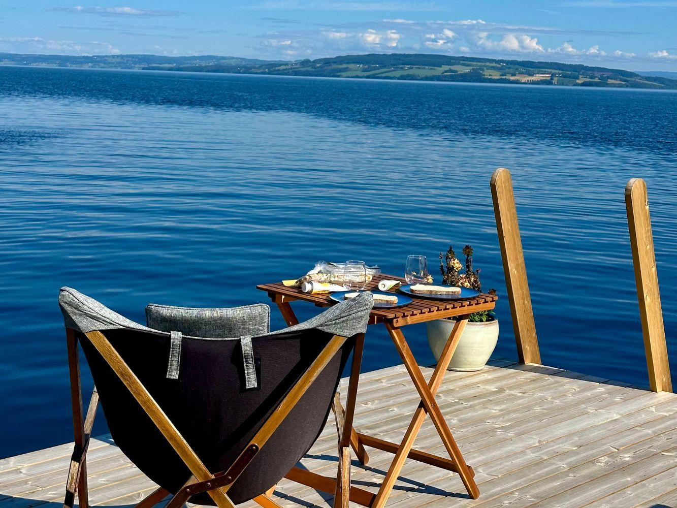 Panoramahytter i Evjua Strandpark, koselig ved vannet