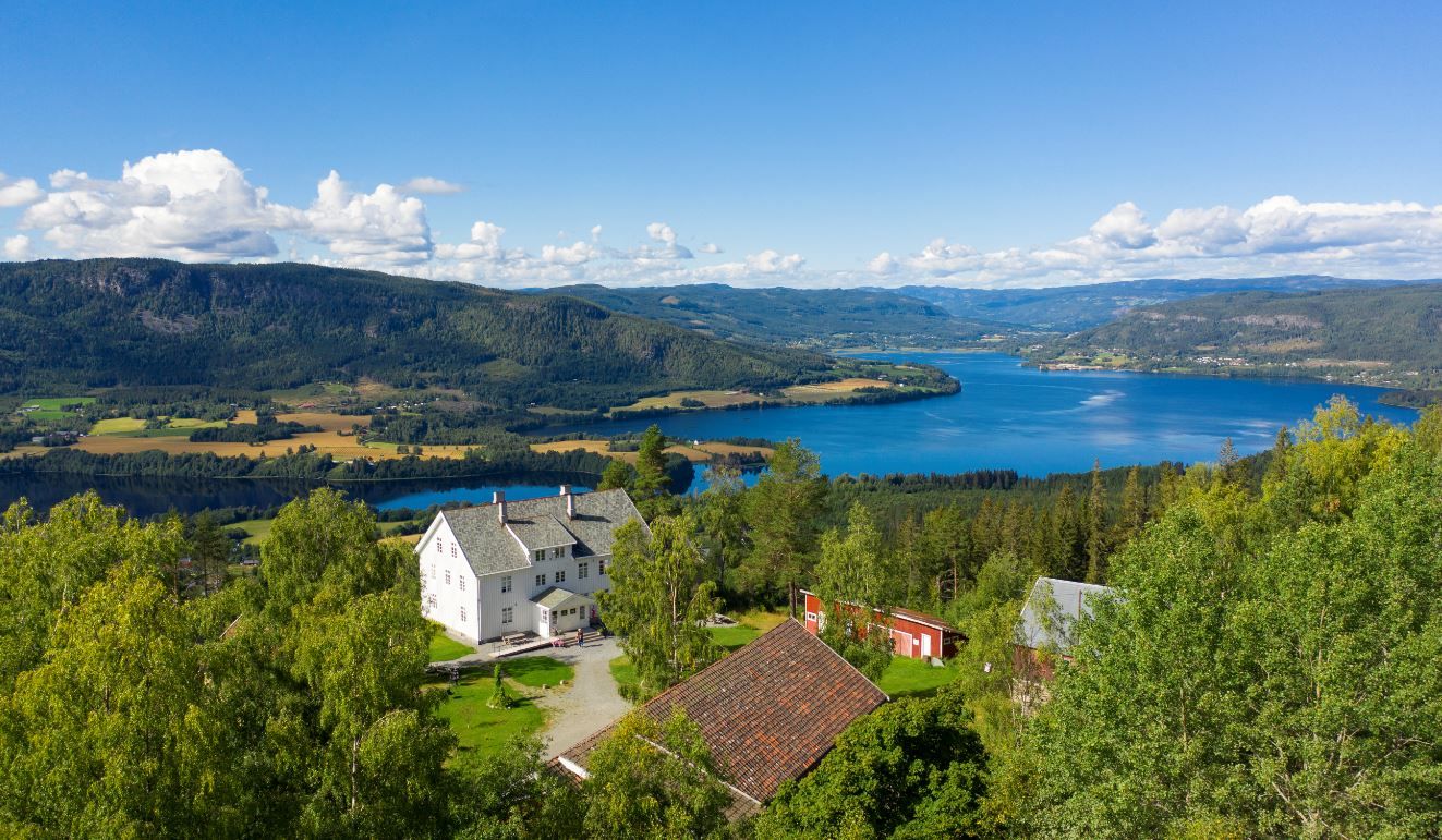 Granum Gård, Søndre Land, Pensjonat, Utsikt, Randsfjorden