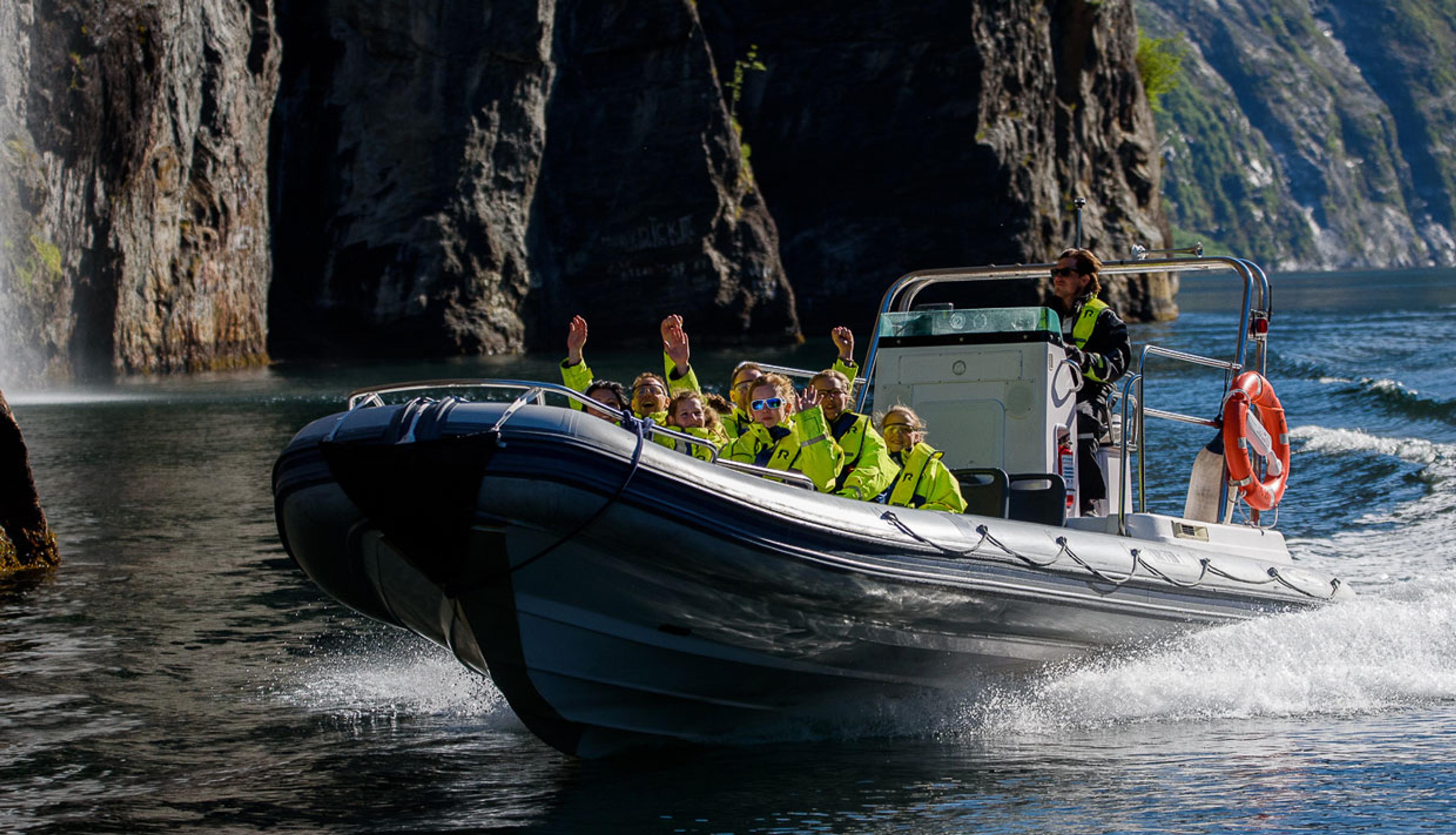 Fjordsafari RIB boat Geirangerfjord