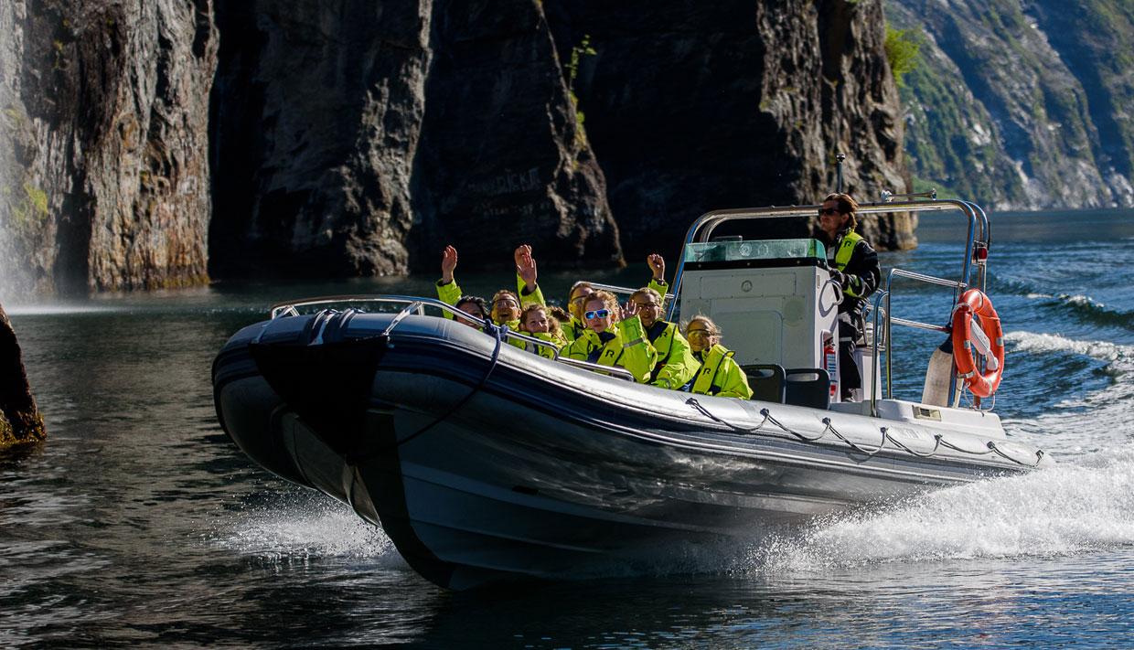 Fjordsafari RIB boat Geirangerfjord