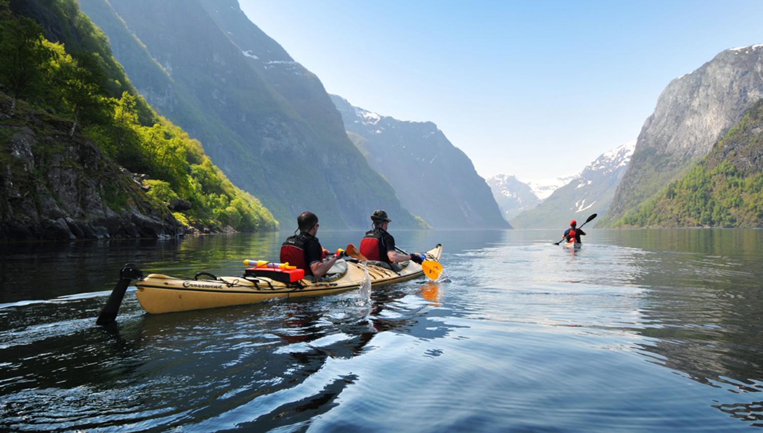 Utleige av kajakk, Flåm