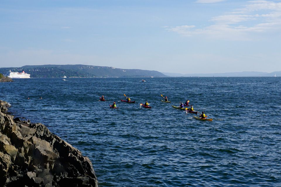 Paddling på Oslofjorden