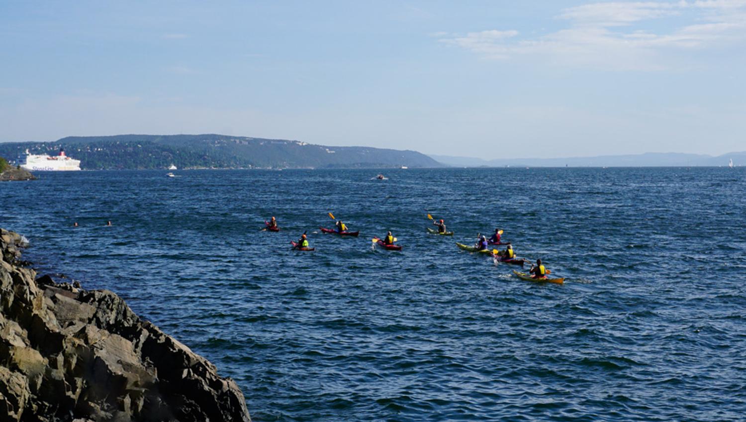 Paddling på Oslofjorden