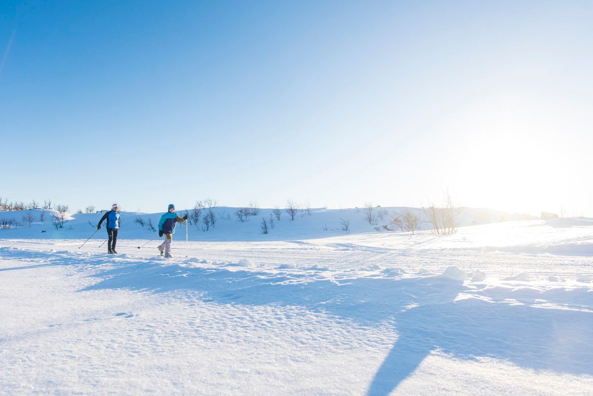 På langrennstur ved Skarslia Ski- og akesenter