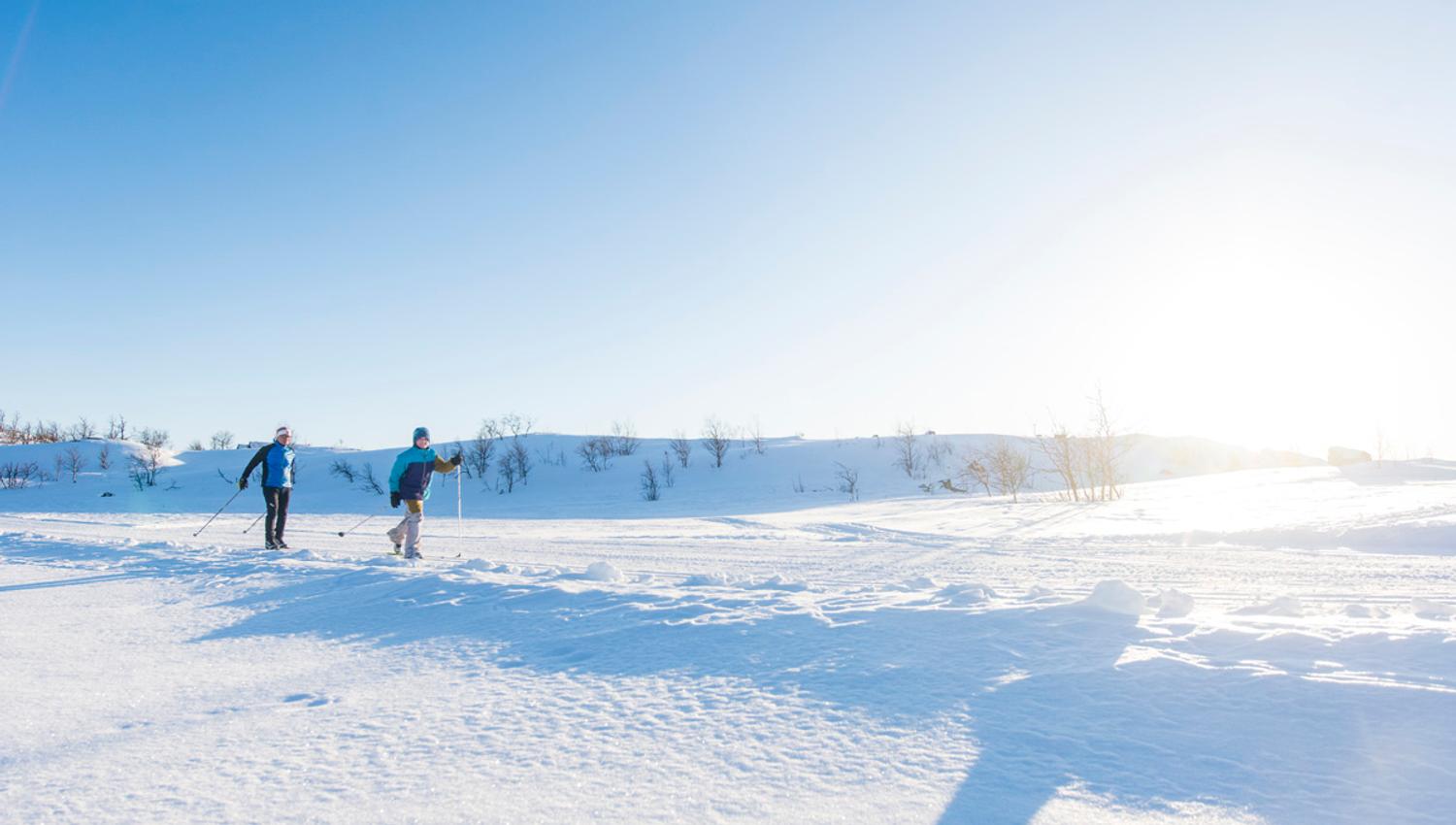 På langrennstur ved Skarslia Ski- og akesenter