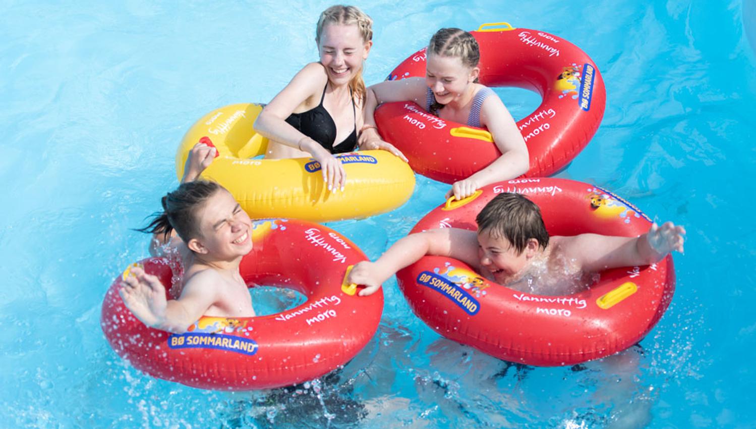 group of children at Bø Sommarland