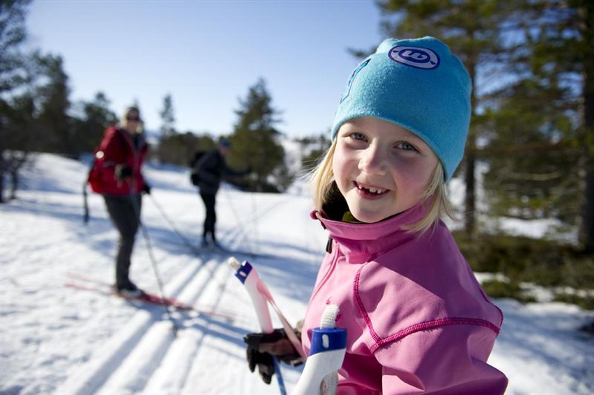 Løypene ligger i skogsterreng