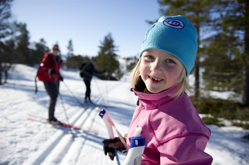 Løypene ligger i skogsterreng