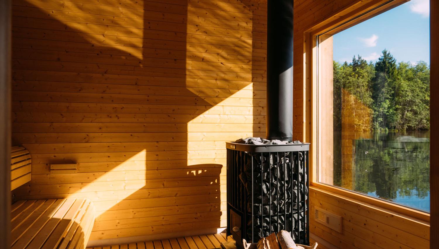 utsikt fra Skogens rom Sauna