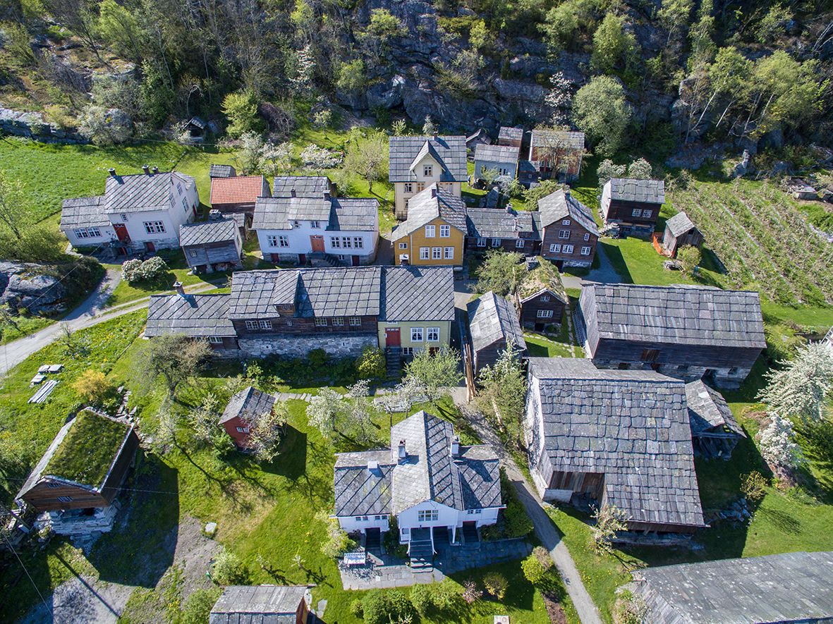 Agatunet sett ovanfrå