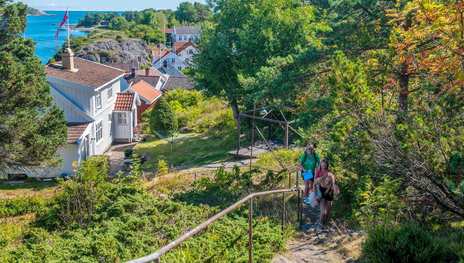 Stien opp mot Loshytta - Merdø i Arendal