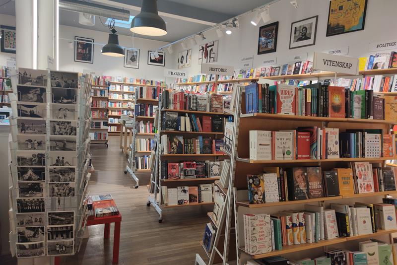Books about a wide assortment of topics.