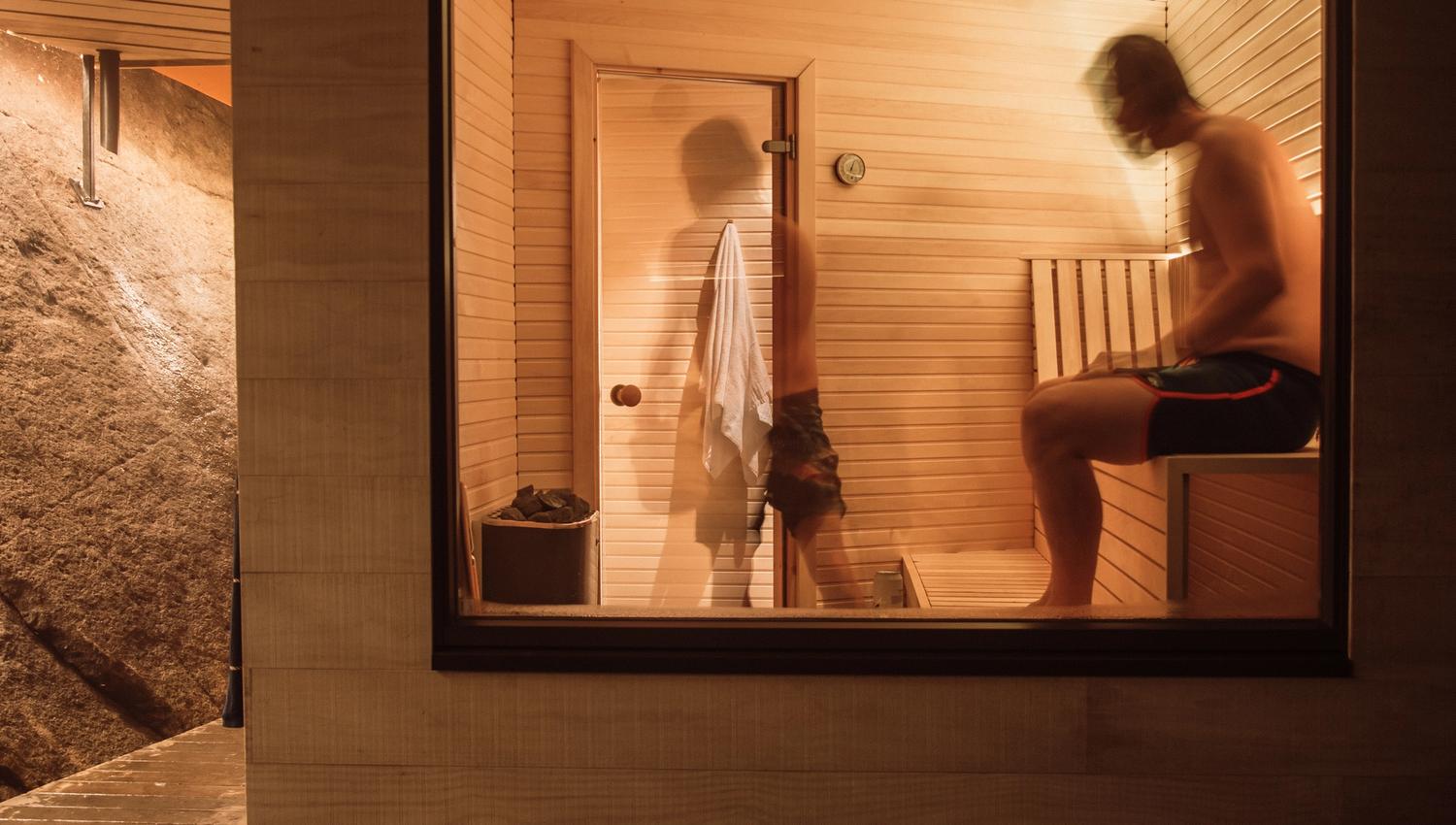 I sauna i ett med naturen