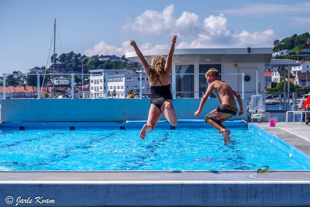 Swimming pool at Arendal Marina