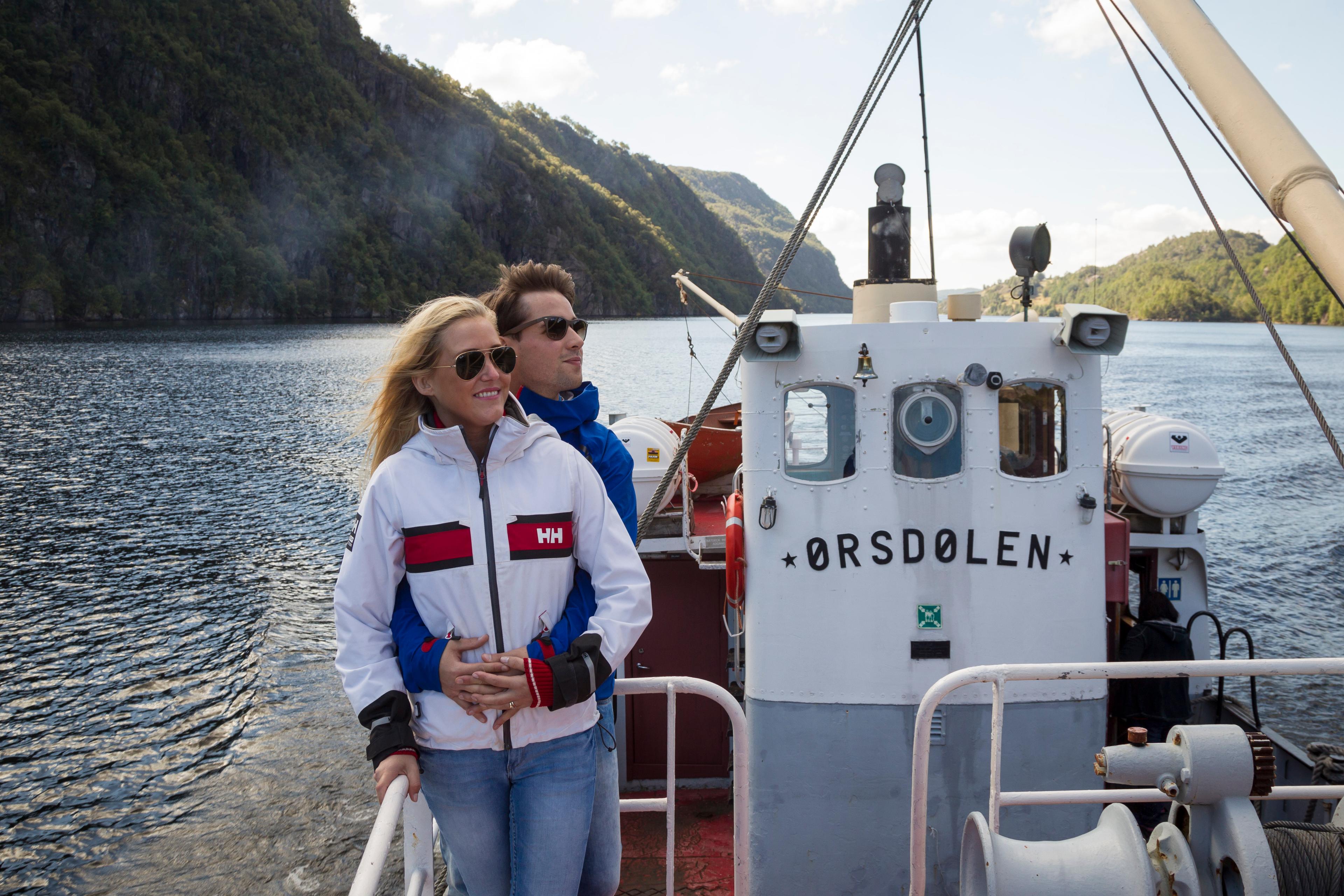Bootsfahrt auf dem See Ørsdalsvatnet