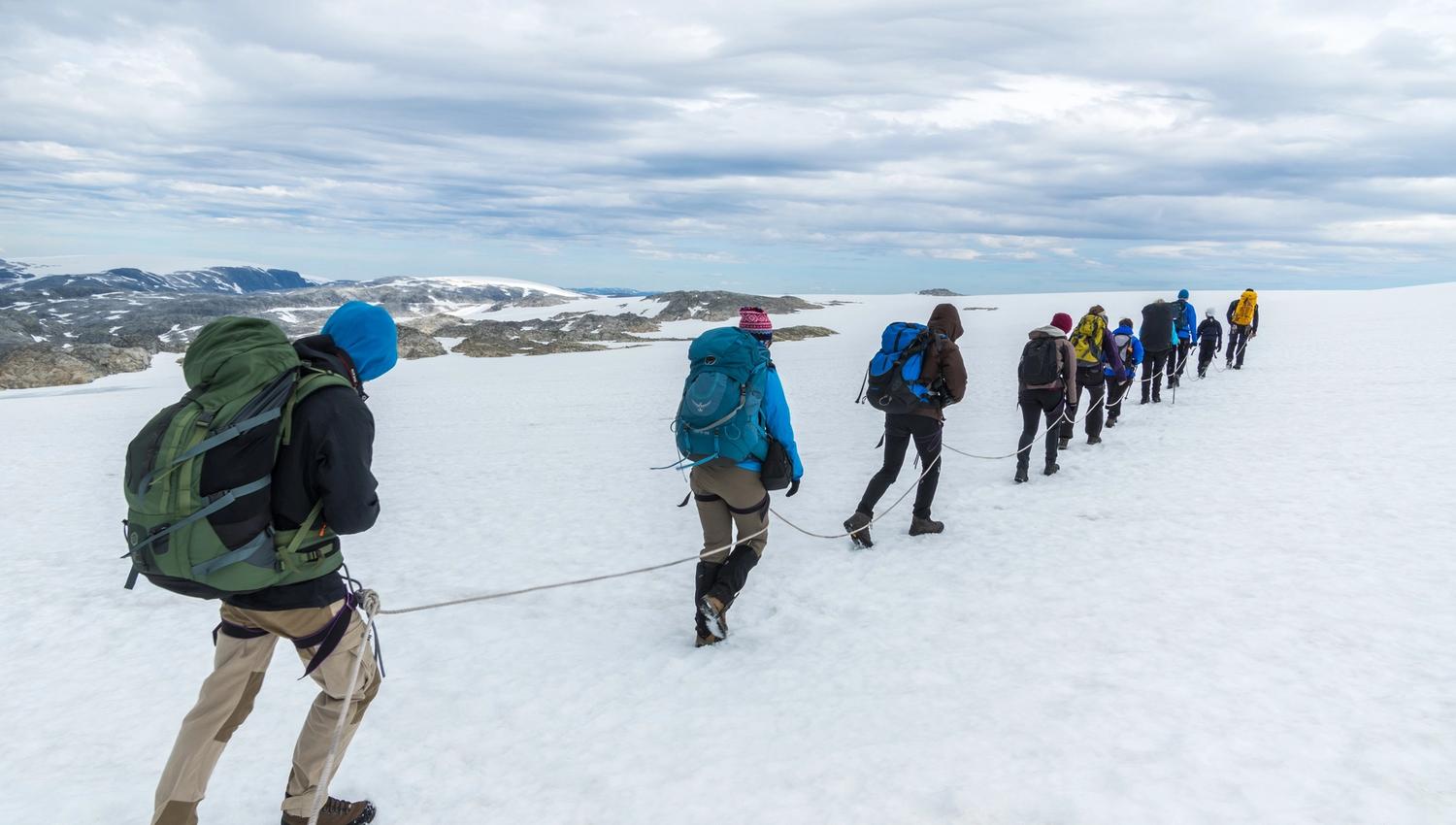 Brevandring på Folgefonna