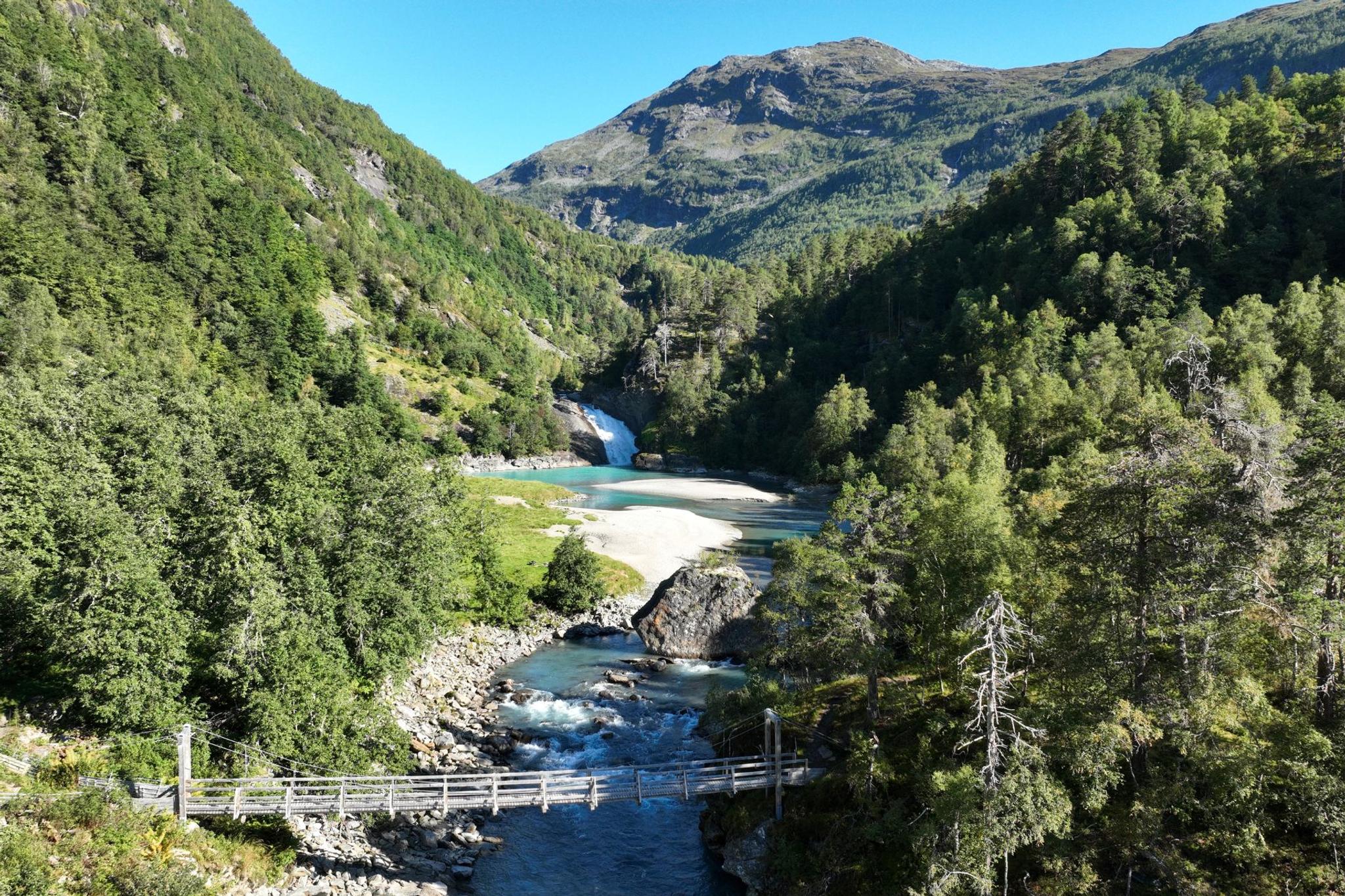 Bølifossen, Mørkridsdalen