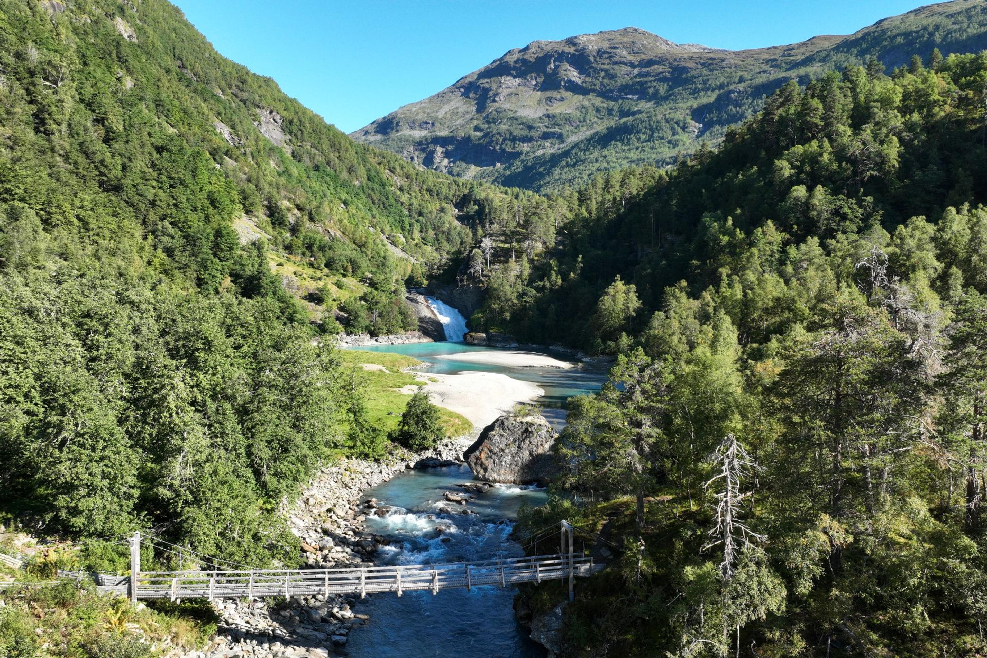 Bølifossen, Mørkridsdalen
