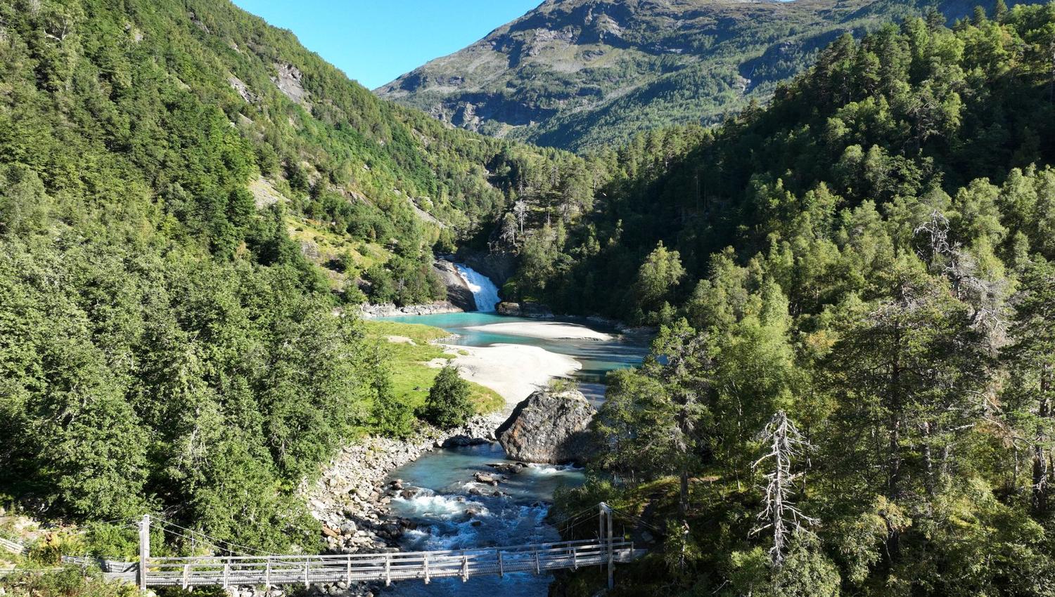 Bølifossen, Mørkridsdalen